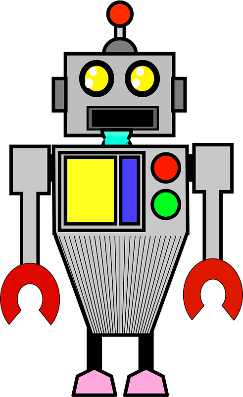 Robot - Gray Face and Body