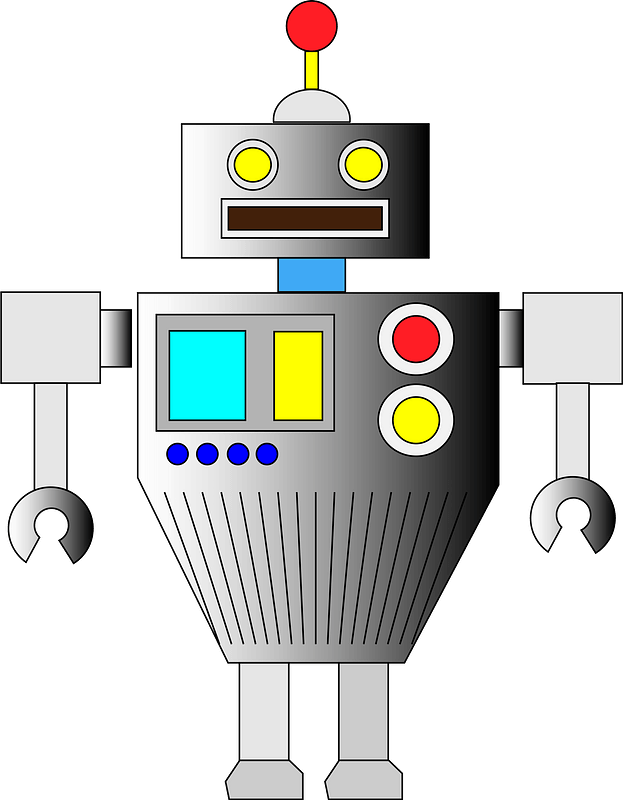 Robot - Gray Face and Body