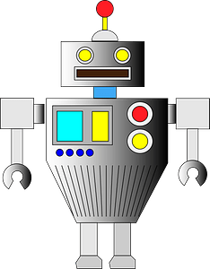Robot - Gray Face and Body