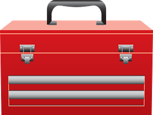 Red Metal Toolbox