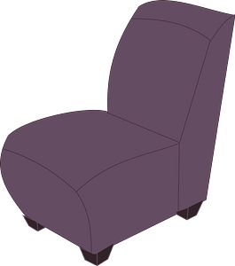 Purple Armless Chair
