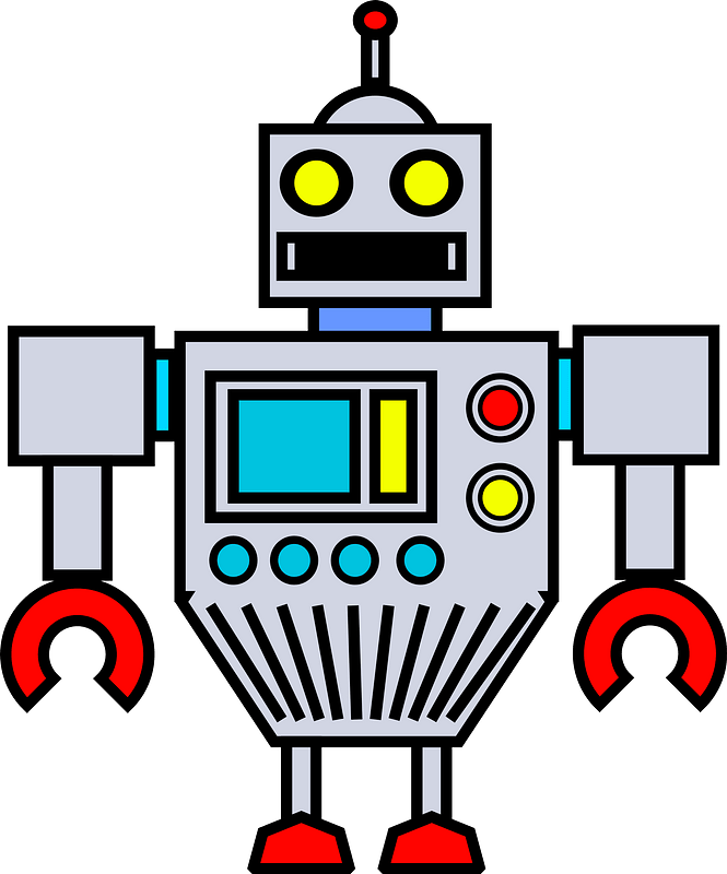 Robot - Gray Face and Body