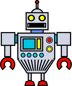 Robot - Gray Face and Body