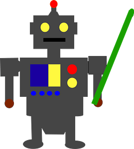 Robot - Dark Gray Face and Body