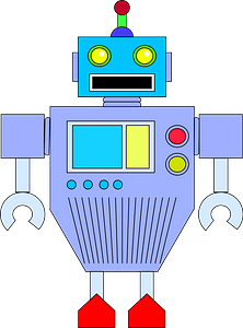 Robot - Blue Face and Body