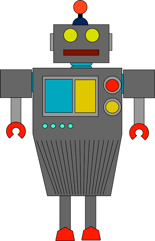 Robot - Gray Face and Body