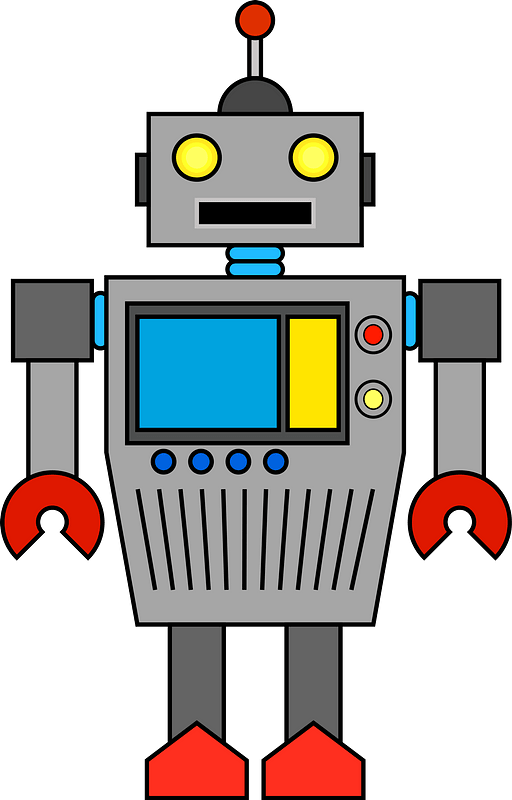 Robot - Gray Face and Body
