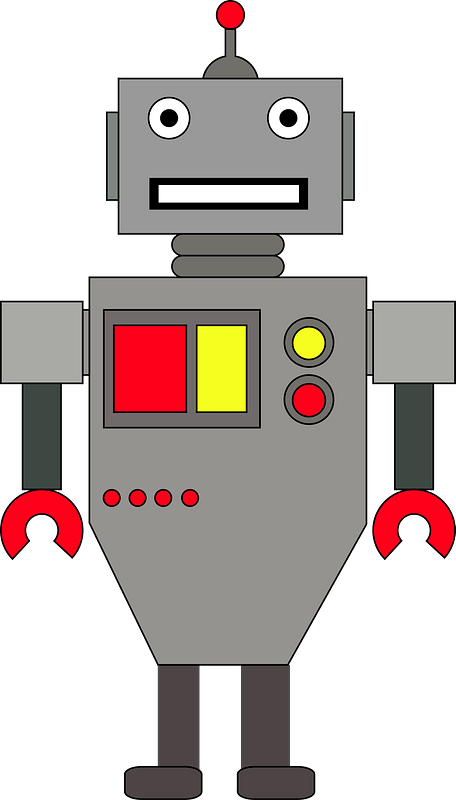 Robot - Gray Face and Body