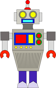 Robot - Gray Face and Body