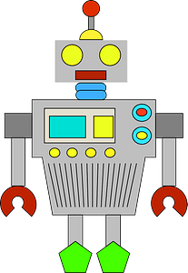 Robot - Gray Face and Body