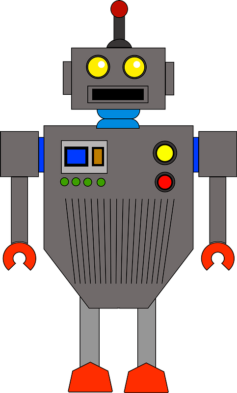 Robot - Gray Face and Body