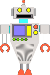 Robot - Gray Face and Body
