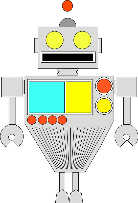 Robot - Gray Face and Body