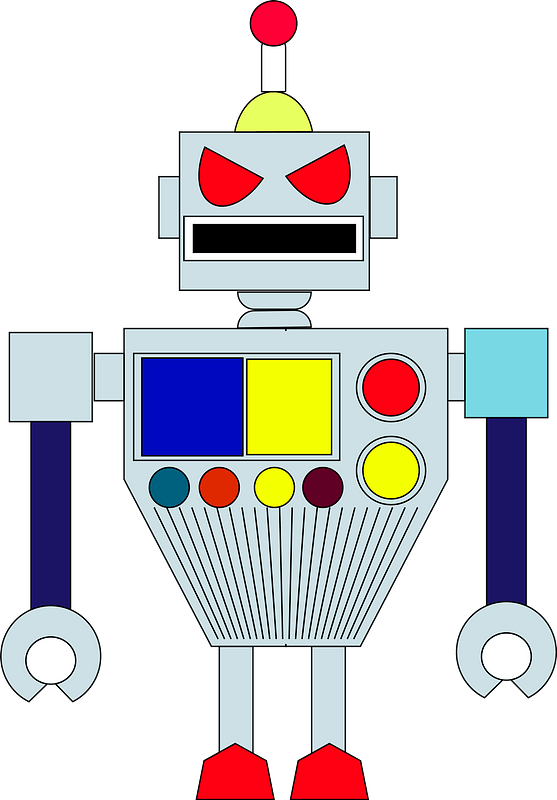 Robot - Gray Face and Body