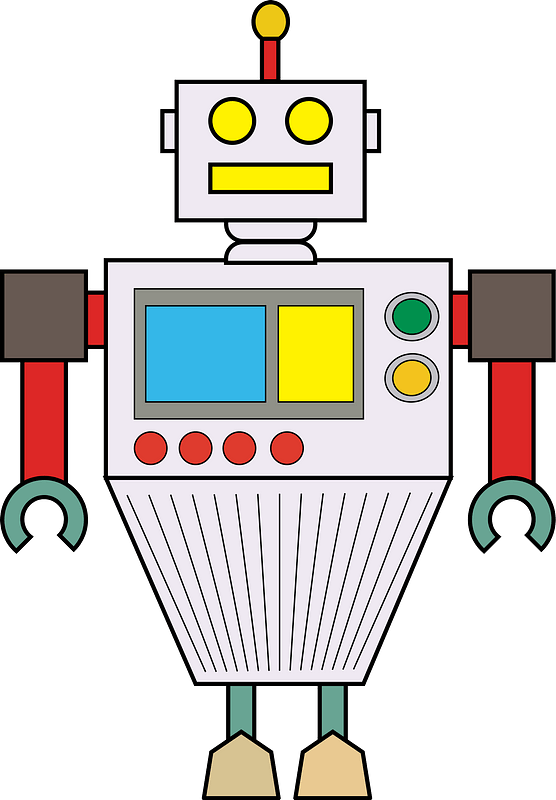 Robot - White Face and Body