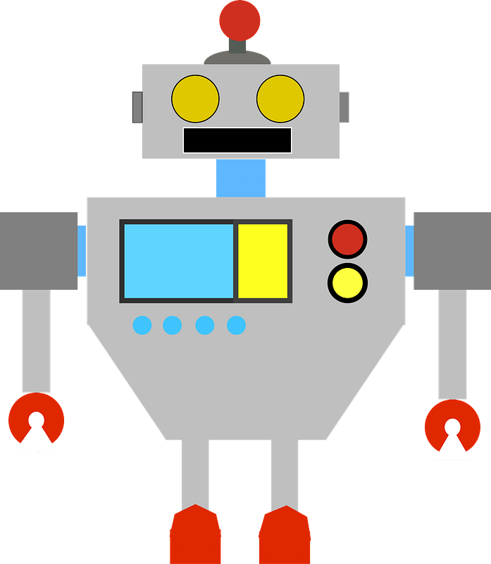 Robot - Gray Face and Body