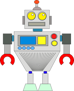 Robot - Gray Face and Body