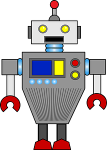 Robot - Gray Face and Body