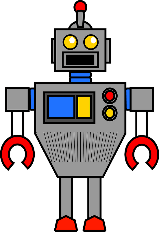 Robot - Gray Face and Body