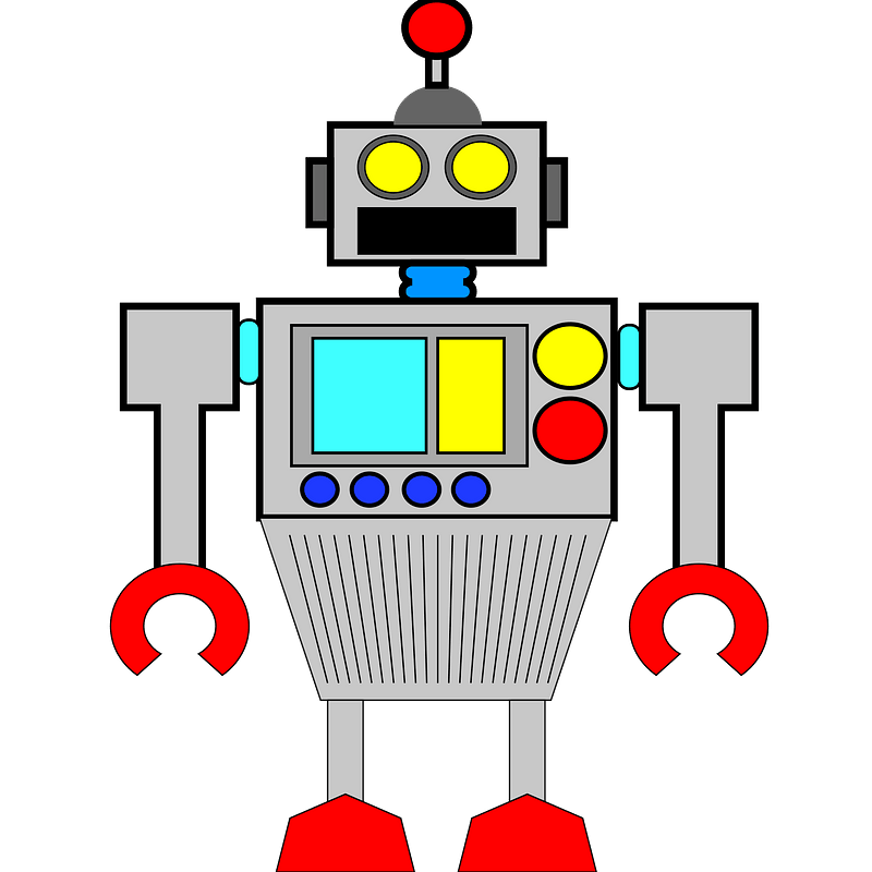 Robot - Gray Face and Body