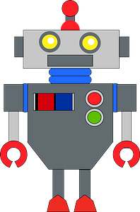 Robot - Gray Face and Body