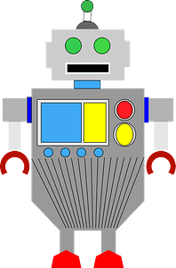 Robot - Gray Face and Body