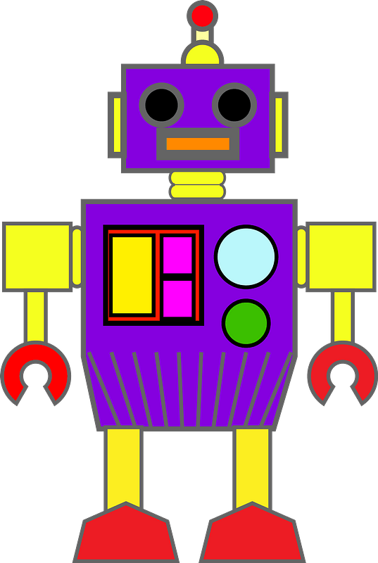 Robot - Purple Face and Body