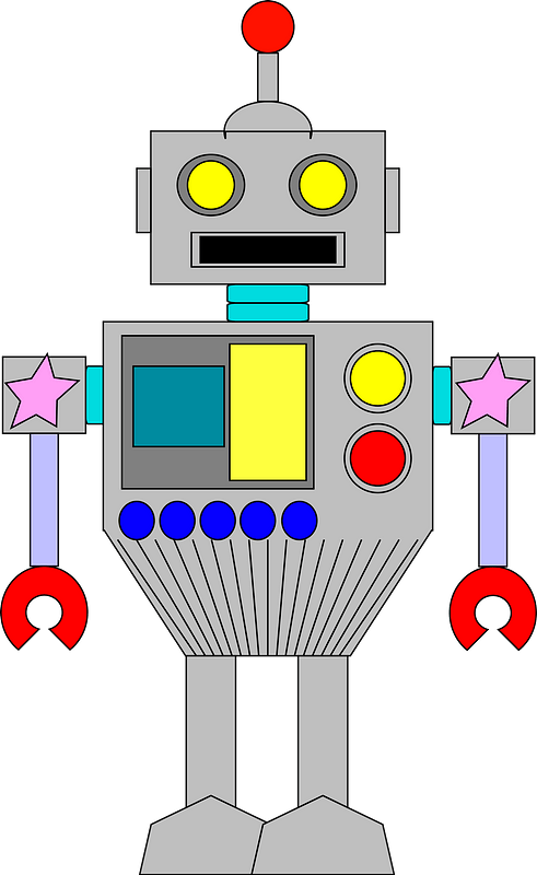Robot - Gray Face and Body