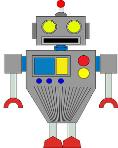 Robot - Gray Face and Body