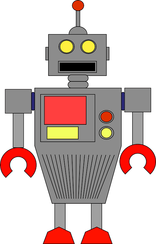 Robot - Gray Face and Body