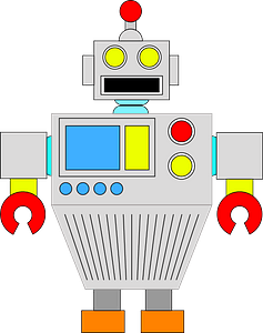 Robot - Gray Face and Body