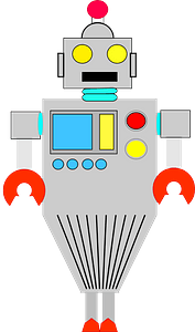 Robot - Gray Face and Body