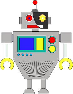 Robot - Gray Face and Body