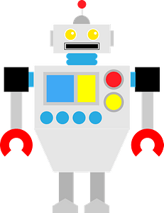Robot - Gray Face and Body