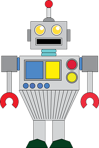 Robot - Gray Face and Body