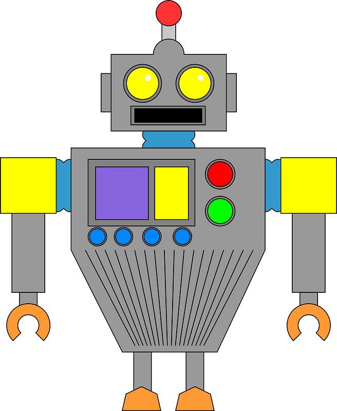 Robot - Gray Face and Body