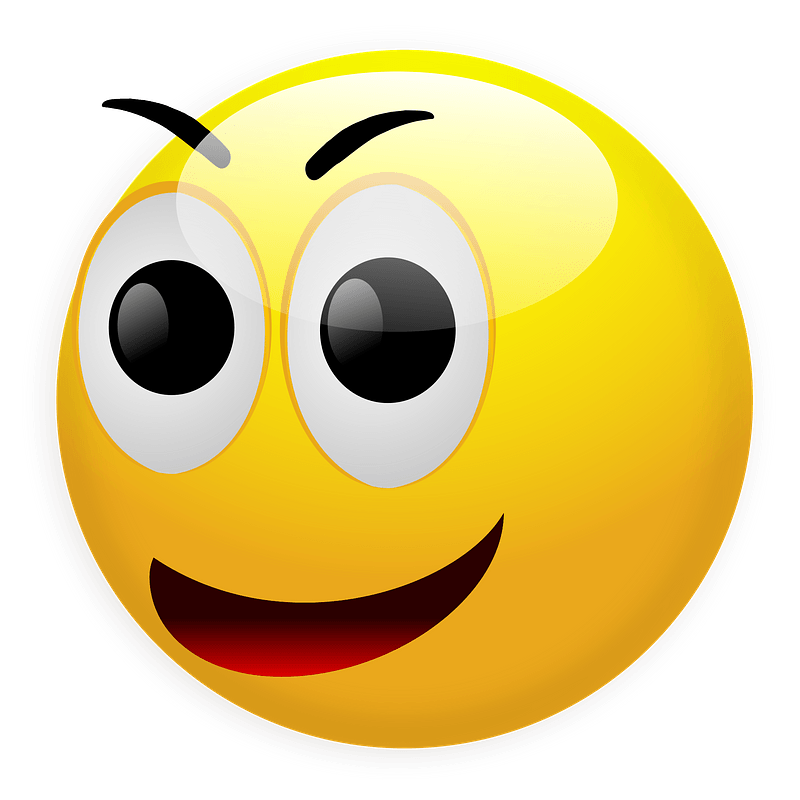 Smiley Looking to the Side