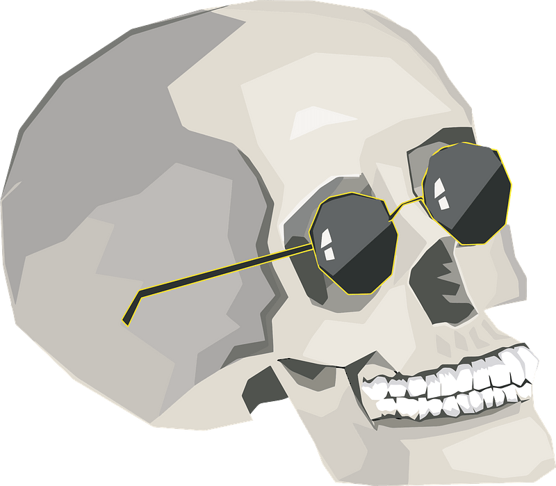 Skull Wearing Sunglasses
