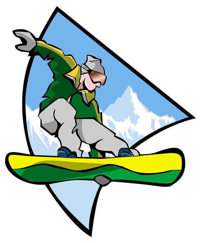 Snowboarding Man Scene