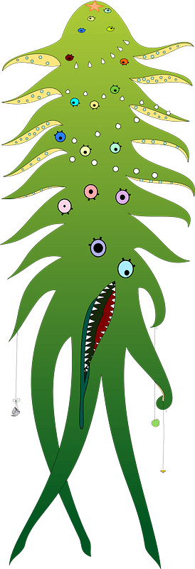 Christmas Tree Monster