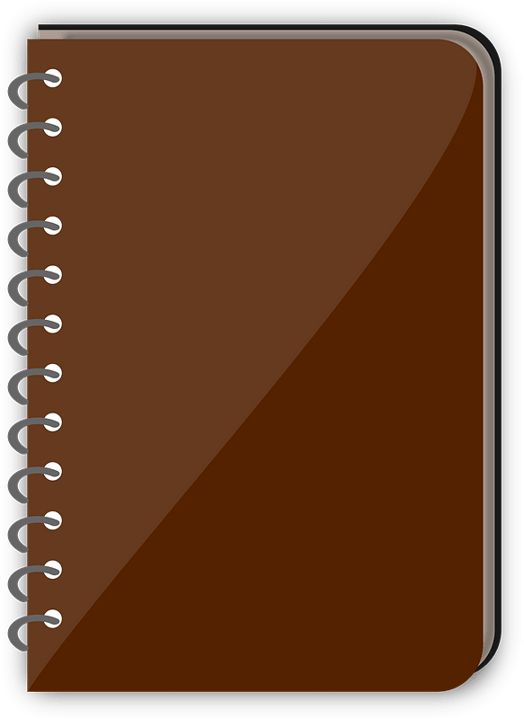 Spiral Bound Brown Book