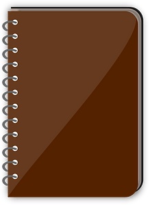 Spiral Bound Brown Book
