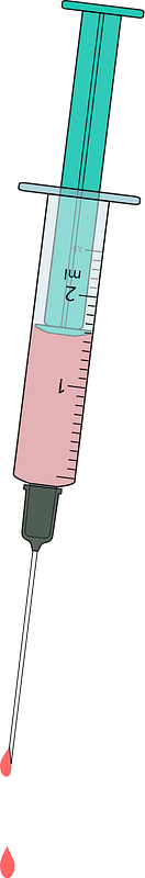 Syringe with hypodermic needle