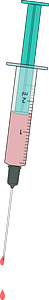 Syringe with hypodermic needle
