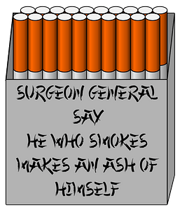 Surgeon General Advice on a Pack of Cigarettes