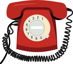 Red Rotary Telephone