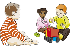 Three Toddlers Play
