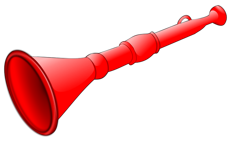 Red Toy Trumpet