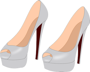 White High Heeled Shoes