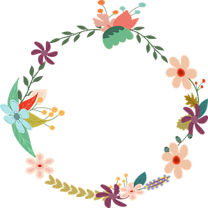 Vintage Floral Wreath